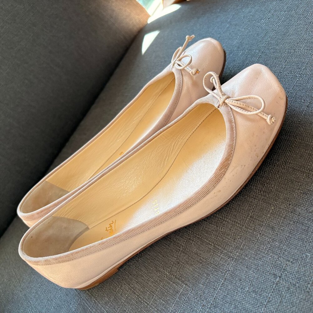 Louboutin leather ballet flat